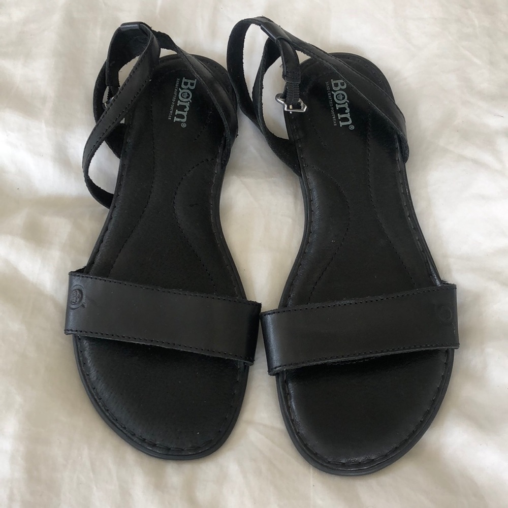 Born Leather Strappy Sandals